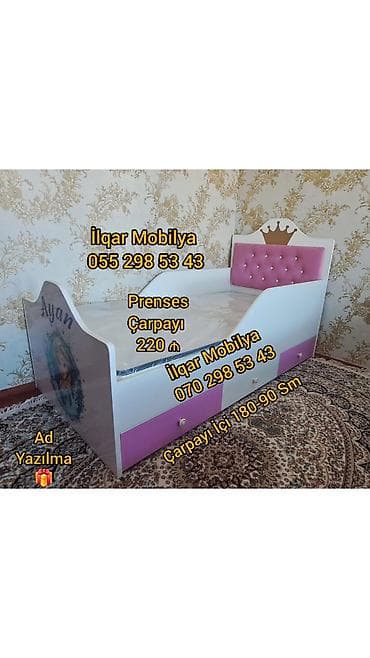 ucuz kravat: Oğlan və qız üçün, Yeni, Çarpayı, Bazasız, Matrassız, Siyirməsiz — 1