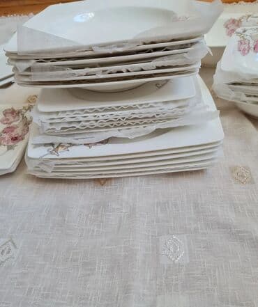 детские глубокие тарелки: Тарелки, Набор из 6 шт., цвет - Белый, Фарфор, Турция — 7