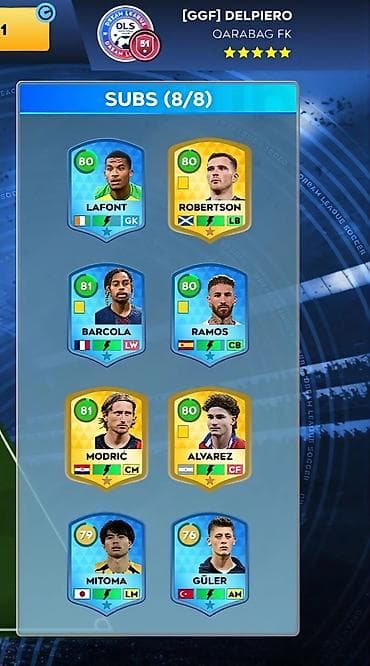 it mikro: Salam. Çox yaxşı vəziyyətdə olan Dream League Soccer (DLS) hesabı — 2