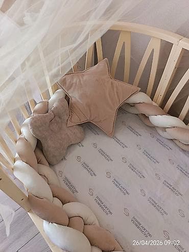 manej besik: Oğlan və qız üçün, Yumru, Beşik, Dəst ilə, Matras ilə, Yellənmə mexanizmsiz — 2