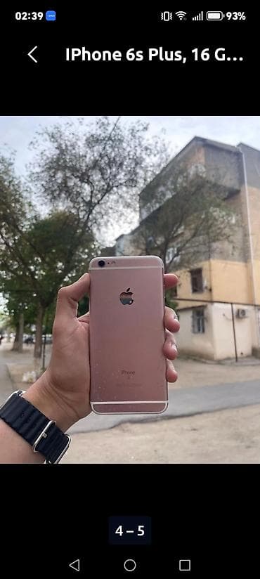 qazla qizdirici pec: IPhone 6s Plus, 16 GB, Rose Gold, Barmaq izi — 5