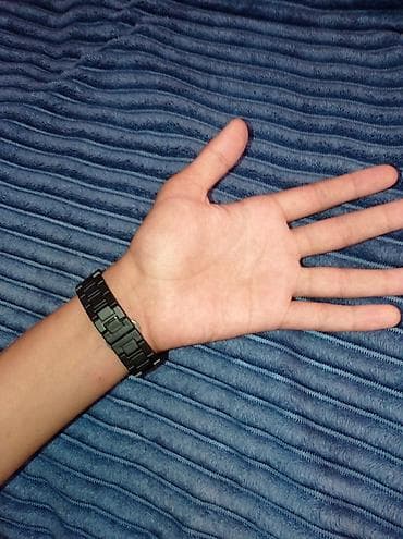 saat kreditle: Metall korpuslu və metall qayışlı uniseks qol saatı. - Rəng: mat — 3