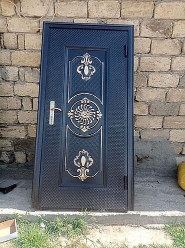 qapi dekoru: Metall giriş qapısı - Material: qalın metal konstruksiya, möhkəm — 1