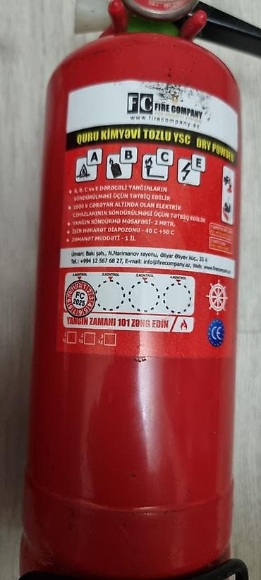 qaz eti: Fire Company yanğınsöndürmə balonları – toz (dry powder) tipli — 3