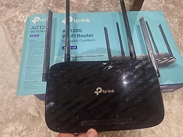 Modemlər və şəbəkə avadanlıqları: TP-Link Archer C6 AC1200 Wi‑Fi Router - İki tezlikli (Dual Band): 5 — 1