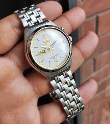 ориент часы: Б/у, Наручные часы, Orient, цвет - Серебристый — 1