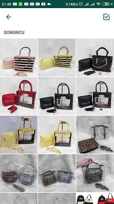 Zərgərlik əşyaları: Çantalar — 6