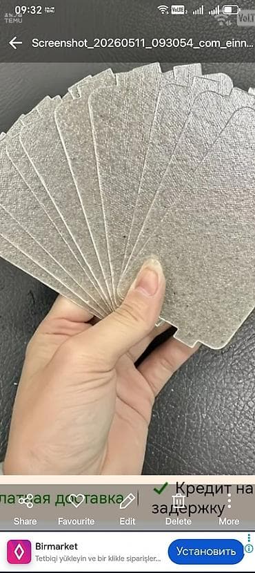 Telefon üçün ekran qoruyucu plyonka dəsti - Material: şəffaf, elastik