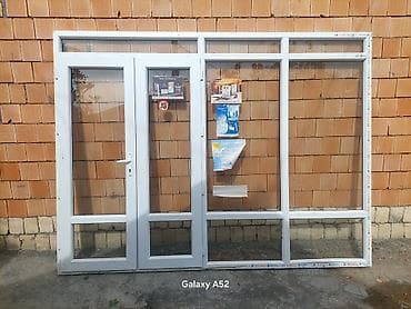 hazır hamam: PVC vitrin qapı-pəncərə dəsti və soyuducu vitrinlər - Material: ağ — 3