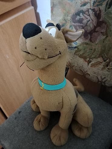 qatar oyunu: Scooby-Doo yumşaq oyuncaq kukla - Sevimli Scooby-Doo obrazında peluş — 1