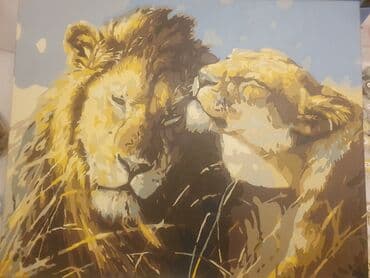 подарок женщине: Əl isı, kətan uzərində akril boya ilə cəkılib, ручная работален — 10