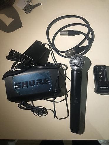 iphone 14 pro maks: Shure simsiz mikrofon dəsti - Brend: Shure - Tip: Simsiz əl mikrofonu — 1
