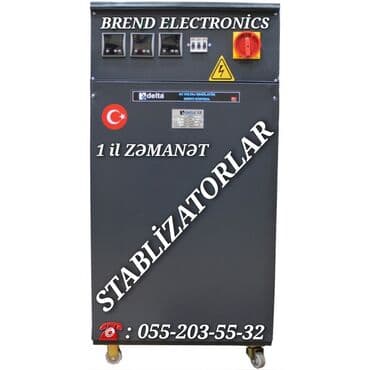 stabilizator qiymeti: ⚡Tənzimləyicilər 3 FAZA⚡Türk və Çin istehsalı Stablizatorlar .3 FAZA 1 — 1