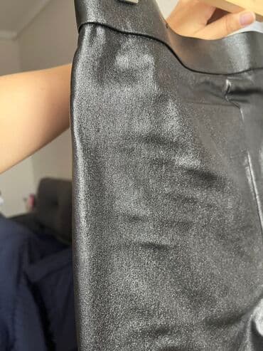 1 dollar neçe manatdir: Zara dəri görünüşlü, özünden parlaqlığı da olan şalvar. M — 9