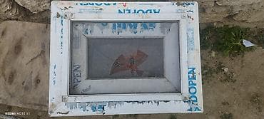 Tavan: Plastik (PVC) ventilyasiya pəncərəsi/lyuk - Çərçivə: ağ PVC, “Adopen” — 2