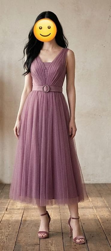 deri jaket: Mauve/bənövşəyi tonlarda zərif kokteyl/ziyafət geyimi - Siluet — 1