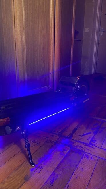 elektrik scooter satilir: Elektrik skuter - Güclü ön fara və gövdə boyunca LED işıq zolağı – — 3