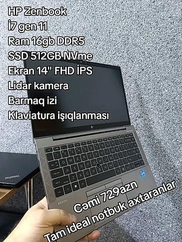İşlənmiş HP ZBook, 14 ", Intel Core i7, 512 GB