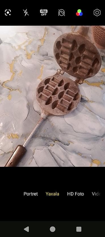 Qab-qacaq və mətbəx ləvazimatları: Şirniyyət qəlibləri, rəng - Qəhvəyi, Metal — 1