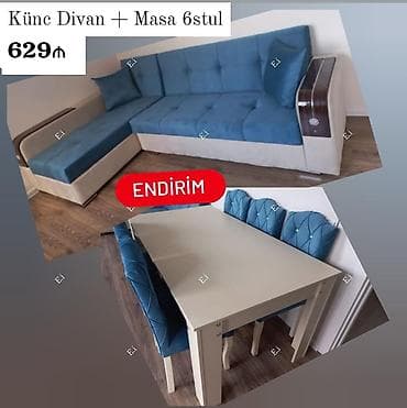 2 ci el taxt: Künc divan, Qonaq otağı üçün, Açılan — 1