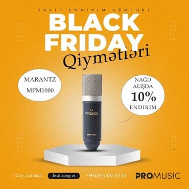 mikrofon almaq: Marantz MPM1000 ( Studio mikrofonu Marantz studio mikrofonu — 1