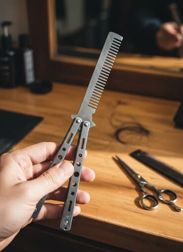 yuxuda sac rezini gormək: Butterfly tipli saç darağı (bıçaqsız trening modeli) 5azn - Material — 1