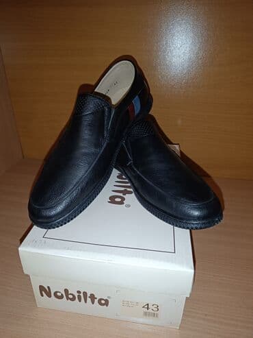 Nobilta kişi loaferləri - Ölçü: 43 - Rəng: qara - Material: yumşaq