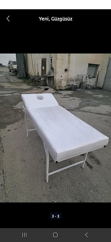 lent gul: Masaj kuşetkası, Qatlanan, rəng - Ağ — 3