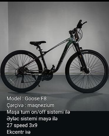 velosabet: Goose F8 dağ velosipedi - Model: Goose F8 - Çərçivə: maqnezium — 2