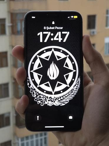 usb type c: IPhone X, 64 GB, Qara, Zəmanət, Face ID, Sənədlərlə — 1