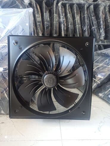 Zərərvericilərə qarşı mübarizə aparatları: Sənaye tipli divar ventilyatoru - Korpus: kvadrat metal panel, ön — 10