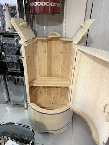 Audi: Taxta buxar kabinəsi (oturaq mini sauna) - Material: keyfiyyətli — 6