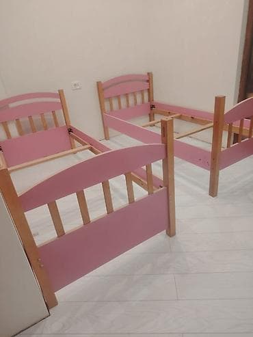 taxti: Oğlan və qız üçün, İşlənmiş, Çarpayı, Bazasız, Matrassız, Siyirməsiz — 5