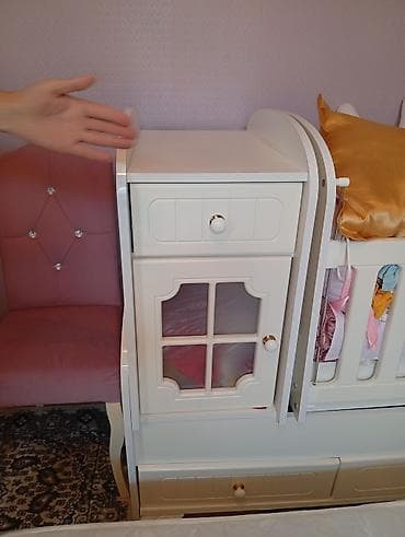 Oğlan və qız üçün, Yeni, Dördbucaq, Beşik, Matrassız, Yellənmə mexanizm ilə — 2