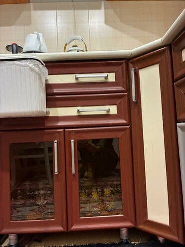 Opel: Mətbəx mebeli dəsti - Üst və alt dolablar komplekti, künc yerləşimli — 3