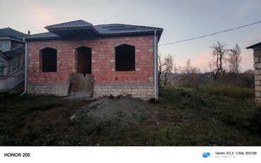 kiraye evler ucuz 2023: Satılır: yarımçıq tikili həyət evi - Divarlar: keramzit/kərpic — 12