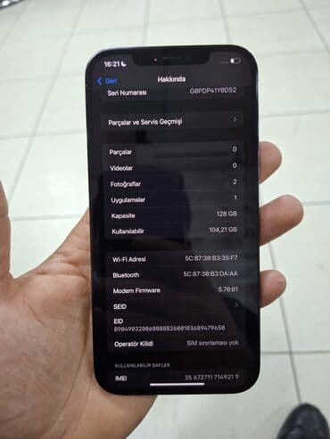 IPhone 12 Pro Max, 128 GB, Pacific Blue, Face ID