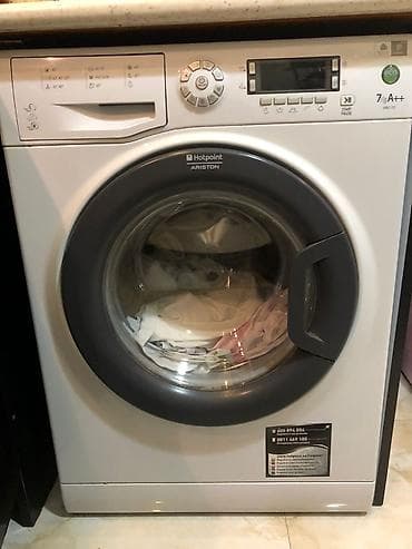 sharp soyuducu servis: Paltaryuyan maşın Hotpoint Ariston, 7 kq, İşlənmiş, Avtomat, Qurutmasız — 1