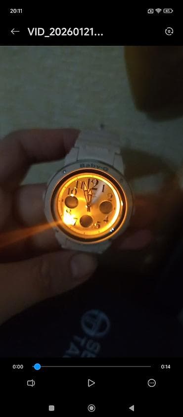 saat: İşlənmiş, Qol saatı, Casio, rəng - Çəhrayı — 3