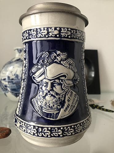 Охота и рыбалка: Винтажный коллекционный пивной бокал — 3