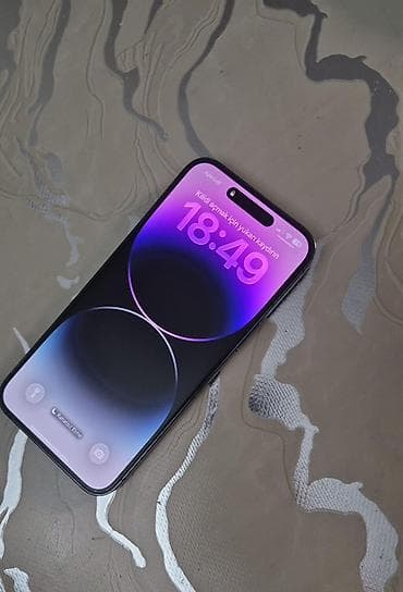 apple notebook: IPhone 14 Pro Max, 128 GB, Deep Purple, Simsiz şarj — 2