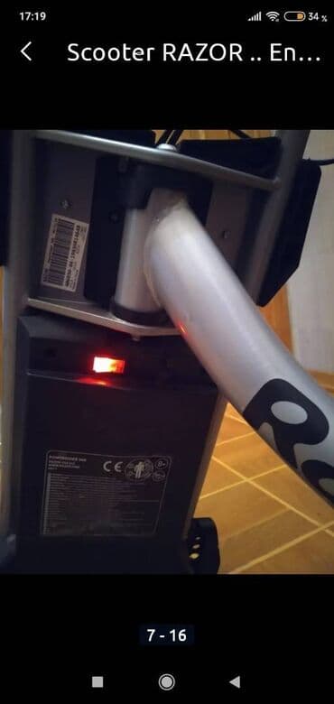 uşax maşını: Skuter Razor, Elektrikli, Power Rider 360, maksimal sürət - 13 km/s — 5