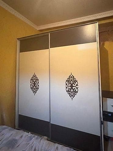 qapi dekoru: Yataq otağı mebel dəsti - Komplekt: 2 ədəd tumbalı çarpayı, sürüşkən — 3
