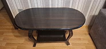 barni stol: Jurnal masası, İşlənmiş, Açılmayan, Oval masa — 2