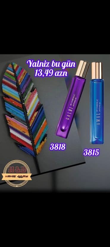 ✅️Qalıcı Keyfiyyətli Asanlıqla❤️Daşına Bilən Qadın Ətirləri Həcmi 15