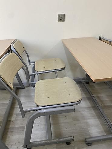 oval masa: Cox az işlənmiş məktəbli partaları və oturacaqları Türk istehsalıdır — 2