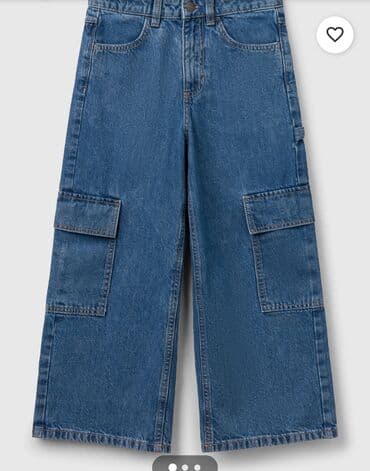 boş cins şalvarlar: Cins şalvar, Qız üçün, 10 - 12 yaş, Benetton — 2