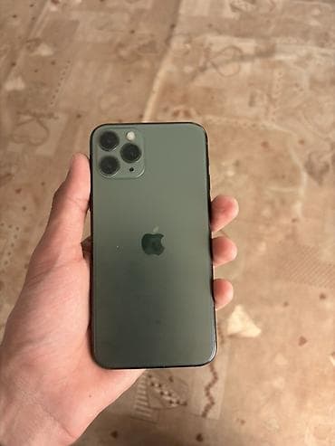 iphone 11 islenmis qiymeti: IPhone 11 Pro, 64 GB, Matte Midnight Green, Face ID — 2
