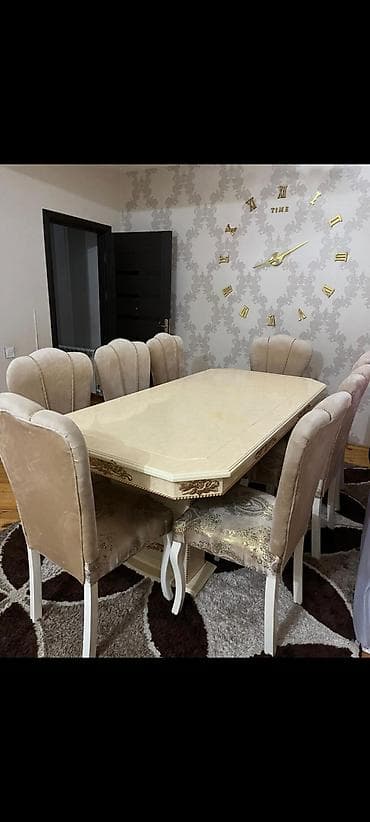 Qonaq otağı üçün, İşlənmiş, 8 stul