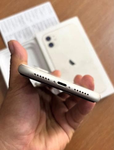 i̇phone telefon: IPhone 11, 128 GB, Ağ, Zəmanət, Simsiz şarj, Face ID — 6